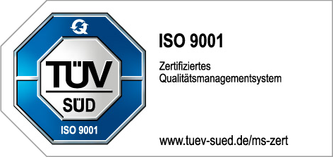 TÜV Zertifikat ISO 9001